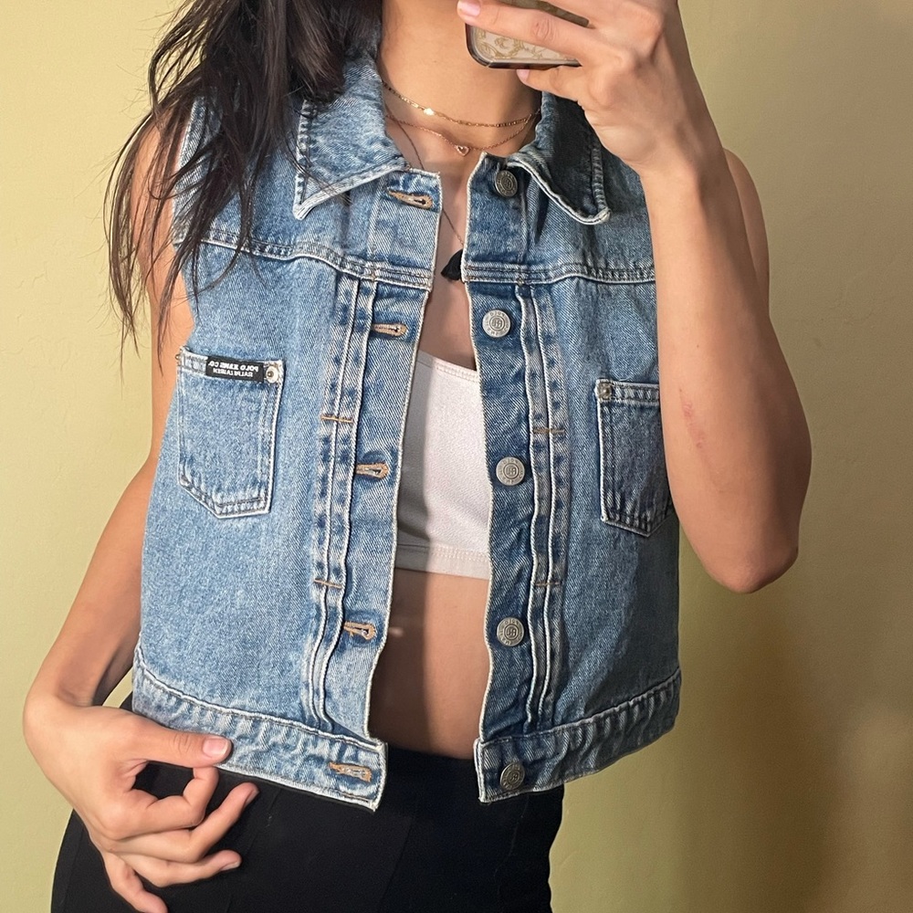 💙polo ralph lauren denim vest💙